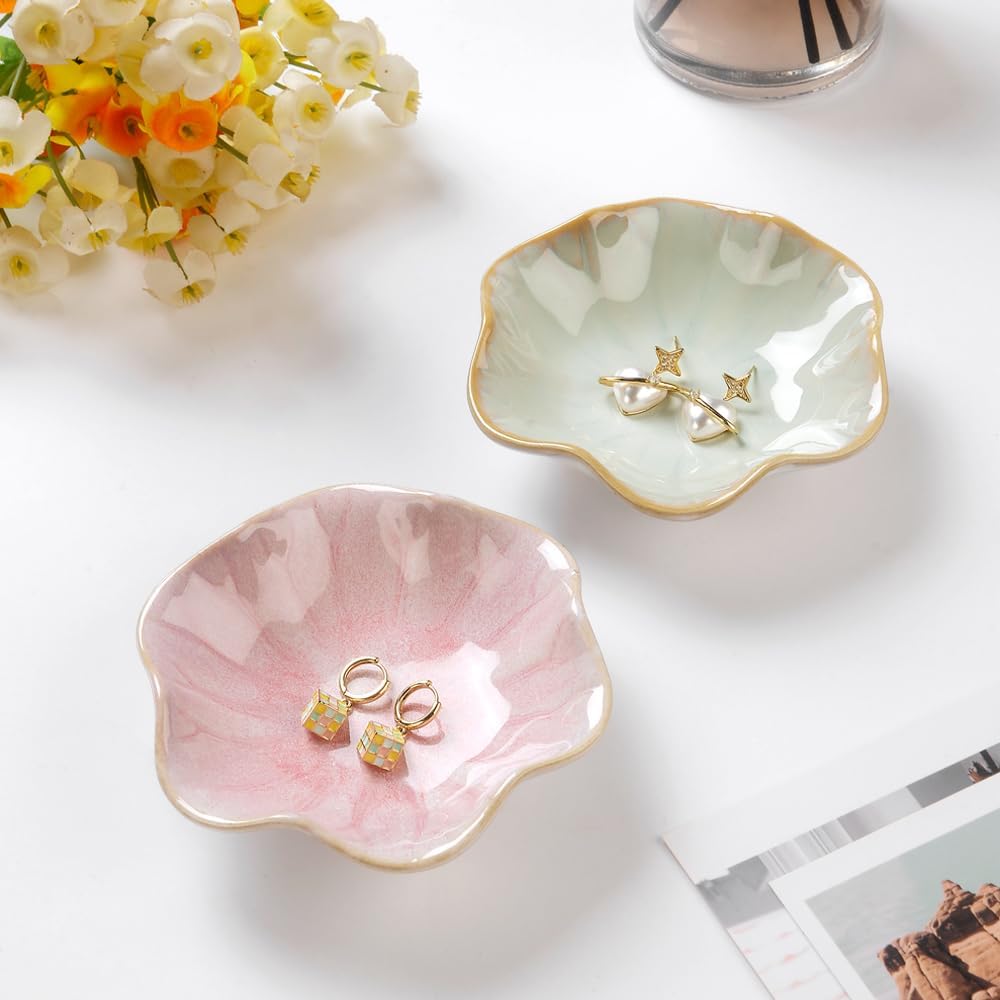 Lotus Leaf Shape Decorative Ring Tray