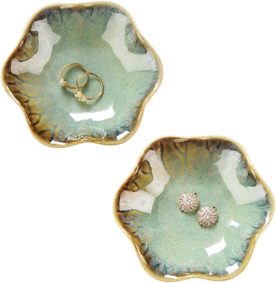 Lotus Leaf Shape Decorative Ring Tray